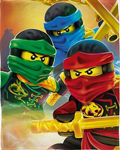 LEGO LEG631 Ninjago - Manta de forro polar (100 x 150 cm)