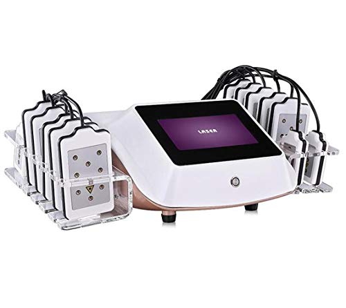 Lipolaser portátil Lipo láser Lipolisis que adelgaza la máquina Diodo LLLT 650nm 14 Sistema de almohadillas Salón o Uso doméstico Pérdida de peso Equipos de belleza