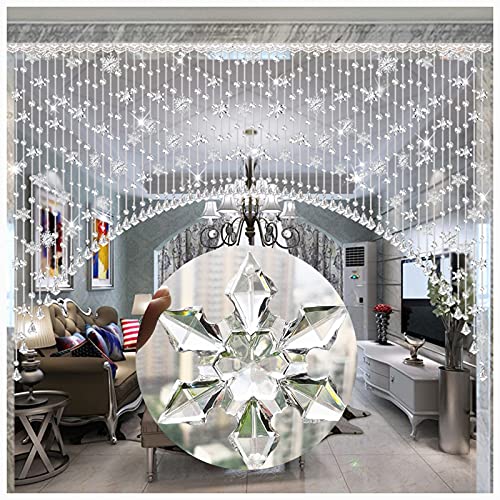 LIQICAI Cristal Cortinas de Cuentas para Puertas, Acrílico Vidrio Cortina de Puerta, Usado para Sala Cuarto Ventanas Habitación para Niños Dividir, Personalizable