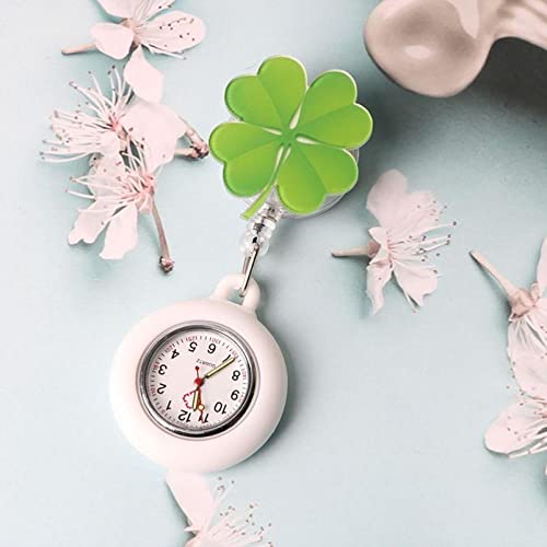 LLRR Ajustable Longitud Reloj de Bolsillo,Reloj de Bolsillo Estirable para Estudiantes pequeño, Reloj de Cuarzo electrónico médico-Rojo 12,Pulsera Fob Reloj