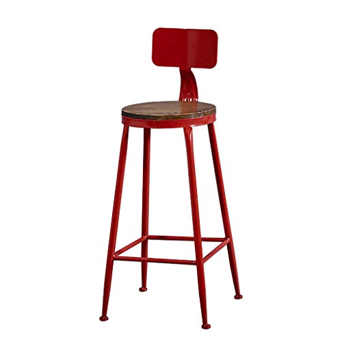 LXRZLS Silla de recepción de la Empresa de Taburete Alto de Bar de Hierro Forjado Americano