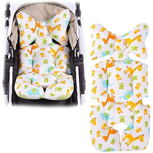 LYYAN Estera Colchoneta Silla de Paseo Universal Invierno Espesar Respirable Algodón Cojín para Silla de Coche Silla de Paseo Silla Alta Carritos Bebé Reductores de Asiento Almohada de Enfermería
