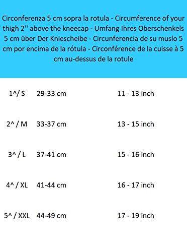 MANIFATTURA BERNINA Saniform 4013 (Talla 3) - Rodillera elástica compresión para Mujer y Hombre Soporte para Rodilla