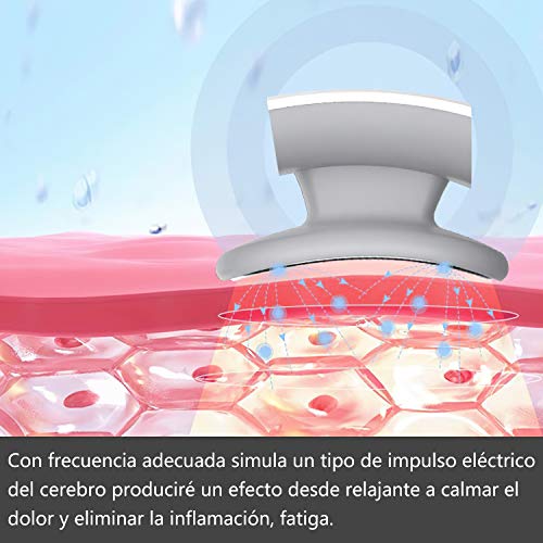 Masajeador de cuello, masajeador cervical, masajeador de cuello eléctrico, terapia electromagnética profunda, aliviar el dolor de los músculos del cuello, función de calefacción, oficina en casa
