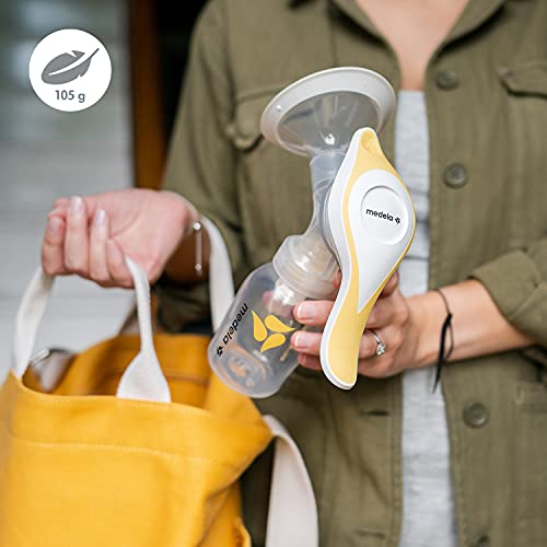 Medela Extractor de leche manual Harmony - Diseño suizo compacto con embudos PersonalFit Flex y tecnología Medela 2-Phase Expression