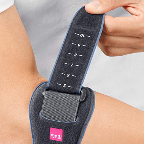 medi Epibrace - Epicondylitisspange unisex | grau/pink | Unterarmbandage zur Schmerzlinderung der Sehnenansätze