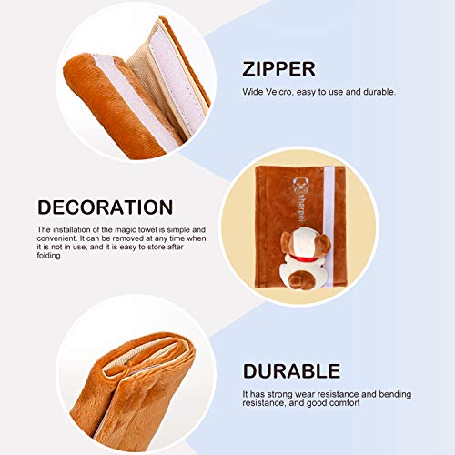 MHwan Funda de cojín para cinturón de Seguridad de Coche para niños, Cinturones de seguridad para niños, Almohadilla de cinturón de seguridad suave para niños, niñas, 2 piezas, 6,5x23 cm
