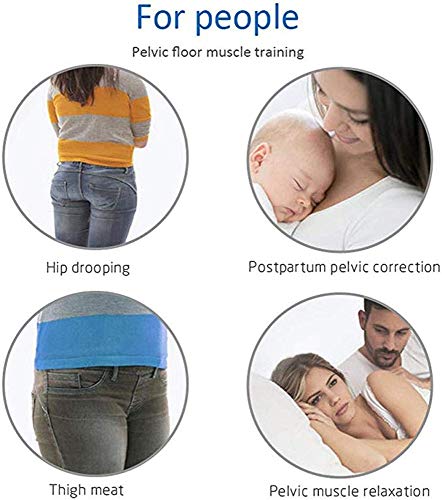 MILUCE EJERCITADOR DE LA Cadera-Correcta del MúSculo del Suelo PéLvico E Interior MúSculo del Muslo,For Dar Forma,Fitness (Color : Blue)