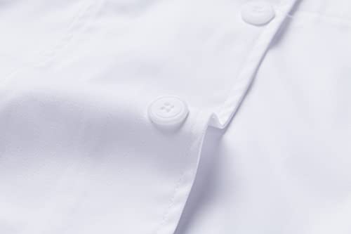 MISEMIYA - Bata Laboratorios Unisex Uniforme Laboral CLINICA Hospital Limpieza Ref:901 - L, Blanco