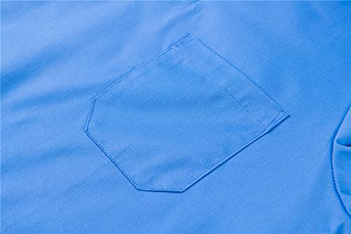 MISEMIYA - Pack*2 - Casaca Sanitarios Unisex Uniformes Sanitarios Cuello Pico Mangas Cortas Uniformes Laboratorios - Ref.817 * 2 - M, Blanco