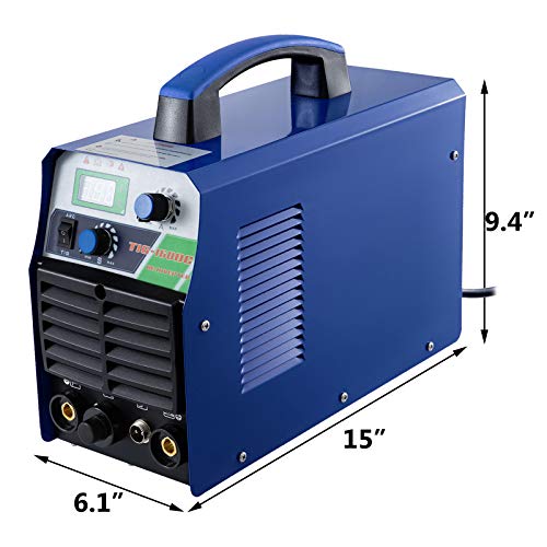 Mophorn Soldadora TIG 110V / 220V Soldadora de Arco TIG-160S Soldadura por Puntos Máquinas de Soldar 2 en 1 Soldadura de Puntos Doble Voltaje Compatible con φ Máx.3,2mm de Electrodo Ácidos y Alcalino