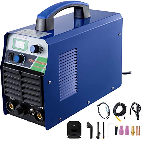 Mophorn Soldadora TIG 110V / 220V Soldadora de Arco TIG-160S Soldadura por Puntos Máquinas de Soldar 2 en 1 Soldadura de Puntos Doble Voltaje Compatible con φ Máx.3,2mm de Electrodo Ácidos y Alcalino