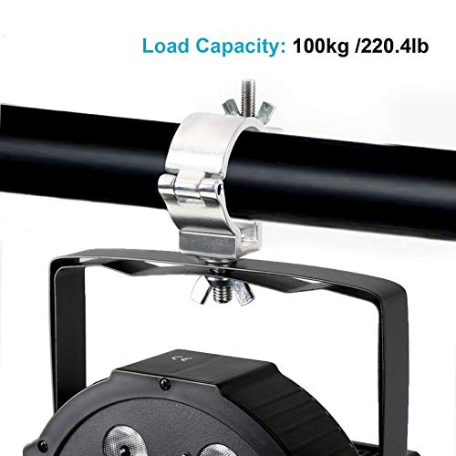 mountain_ark 8 abrazaderas para iluminación de DJ, para travesaños de 48-51 mm, aleación de aluminio resistente, capacidad de carga de 100 kg