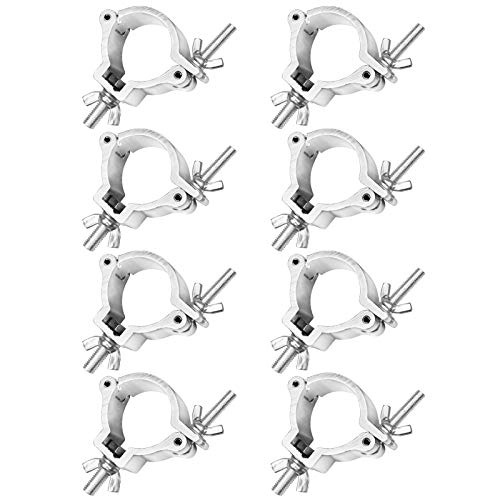 mountain_ark 8 abrazaderas para iluminación de DJ, para travesaños de 48-51 mm, aleación de aluminio resistente, capacidad de carga de 100 kg