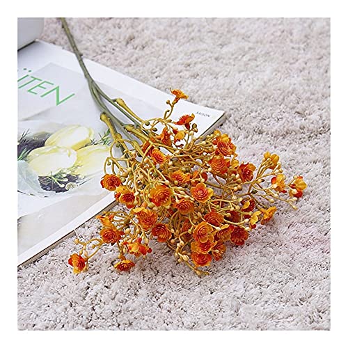 MTREW Flor Artificial Otoño babysbreath burs Flores arreglo Fake Plantas Flores Artificiales Bricolaje Corona de decoración de Boda (Color : C)