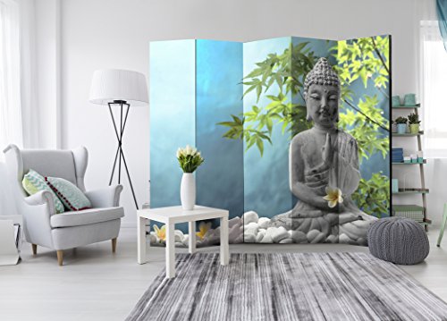 murando Biombo 225x172 cm de Impresion Bilateral en el Lienzo de TNT Decoracion Foto Biombo de Madera con Imagen Impresa Separador Grande Home Office -b-B-0185-z-c