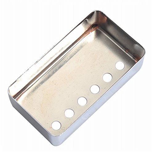 Musiclily 52mm Metal Cubierta para Pastilla Humbucker Posición Puente de Guitarra Eléctrica, Cromo(2 Piezas)