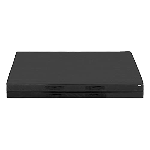 Navaris Bolsa de almacenamiento de colchón - Funda para colchones 3 asas y cremallera - Protector para guardar durante mudanza - 100 x 200 x 25 CM