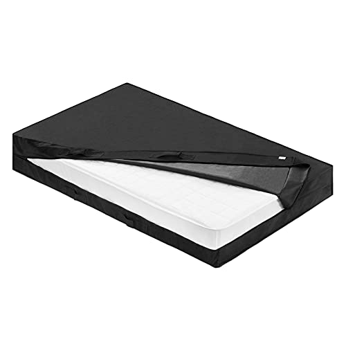 Navaris Bolsa de almacenamiento de colchón - Funda para colchones 3 asas y cremallera - Protector para guardar durante mudanza - 100 x 200 x 25 CM