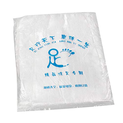 N\C Revestimientos de Plástico de 80 Piezas para Bañera de Pies/Lavabo para Pedicura de Remojo de Pies de Spa de Pies - Claro, Los 55x65cm