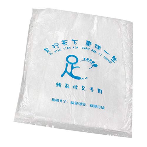 N\C Revestimientos de Plástico de 80 Piezas para Bañera de Pies/Lavabo para Pedicura de Remojo de Pies de Spa de Pies - Claro, Los 55x65cm