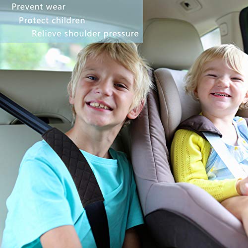NEPAK 8 Almohadillas Protectoras Para Cinturón De Seguridad De Coche,Almohadilla Para Hombro Para Cinturón De Seguridad,Adecuada Para Adultos y Niños,Compatible Con Todos Los Coches (Negro)