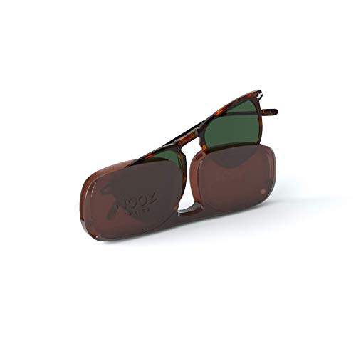 NOOZ Gafas de sol para leer para Hombre y Mujer Color Tortoise +2,00 con Funda ultraplana - Protección UV de categoría 3 - colección DINO