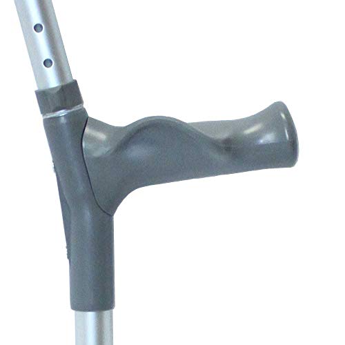 NRS Healthcare - Par de Muletas ajustables, con agarre cómodo