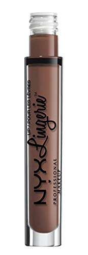 NYX PROFESSIONAL MAKEUP Pintalabios Lip Lingerie Liquid Lipstick, Acabado Cremoso y Mate, Larga Duración - Tono Cabaret Show, Cabaret Sho (800897077983)