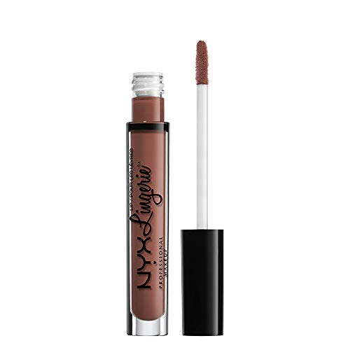 NYX PROFESSIONAL MAKEUP Pintalabios Lip Lingerie Liquid Lipstick, Acabado Cremoso y Mate, Larga Duración - Tono Cabaret Show, Cabaret Sho (800897077983)