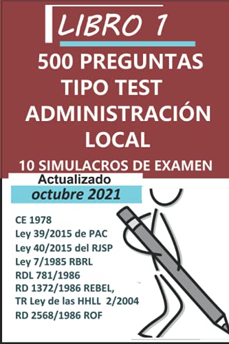 Oposiciones Administración Local: 10 Simulacros de examen: 2