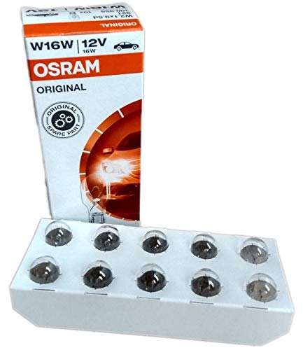 OSRAM 921 Lámpara de Pinzamiento con Casquillo de Cristal, 12 V