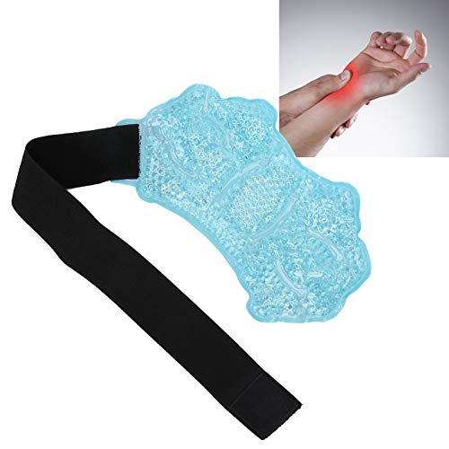 Paquete de hielo en gel, envoltura de gel para terapia de compresas frías y calientes para muñeca, codo, esguince, hinchazón y dolor de hombros, espalda, rodilla, cuello y tobillo(azul)