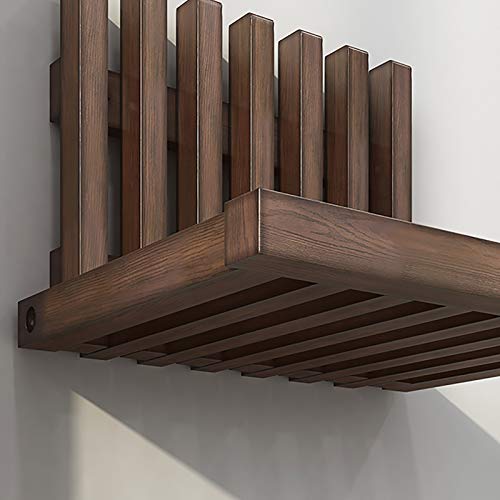 PEIHAN Taburete Plegable para Cambiar Zapatos, Taburete de Pared montado en la Pared Taburete de Porche montado en la Pared Que Ahorra Espacio, Taburete de Madera Maciza para baño