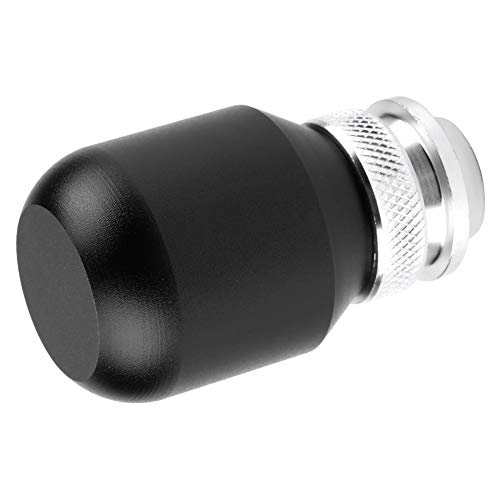 Perilla de cambio de marchas, perilla de cambios cromada, palanca de cambios universal para coche Dioche (Negro)