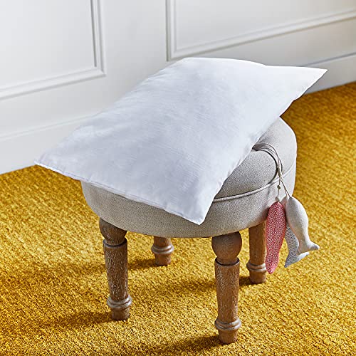Pikolin Home - Almohada de fibra infantil para cuna con funda de algodón antiácaros de firmeza baja que puede usarse para dormir de lado o boca arriba