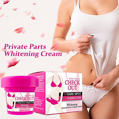 Pit Brightening Collagen Mousse, 50g Crema Para Axilas - Crema Para Iluminar Eficazmente, Crema Para Manchas Oscuras Para Axilas, Codos, Rodillas, Parte Interna Del Muslo Y Partes íntimas