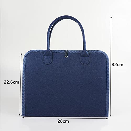 Pizarra ocupada para niños pequeños, juguetes Montessori de educación temprana para niños pequeños,bolsa de fieltro azul portátil tablero sensorial,para niño aprenden habilidades básicas de vestimenta