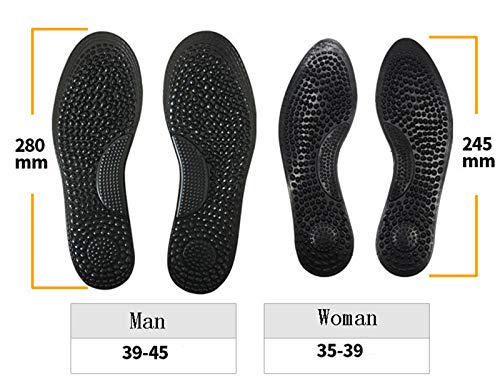 Plantillas De La Espuma De Memoria para Hombres Y Mujeres, Se Puede Cortar para Dar Masajes Y Desodorizar Cojín De Zapatos,S