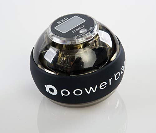 Powerball NSD 280Hz Autostart Ejercitador de Brazo, y Fortalecedor de Antebrazos, Mano y Muñeca, Negro (Hybrid Pro)