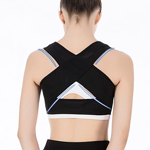Protecciones de hombros Invisible Cuerpo Shaper Corset Mujer Postura Corrector Corrector Cinturón Atrás Soporte Soporte Preguntas Postura Corrección (Color : A, Size : XX-Large)