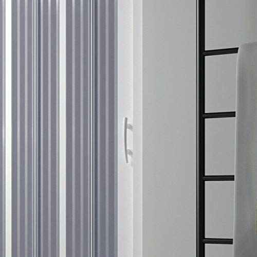 Puerta de Bañera 170 cm en PVC Plegable con Apertura Lateral H 150 cm Color Blanco Mod. Flex