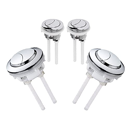 Pulsador Inodoro Cromado Pulsador Inodoro Doble Descarga Pulsadores Tanque Agua Inodoro Compatible MayoríA Los Sistemas Doble Descarga, Adecuado Para La MayoríA Tipos Tanques Inodoro.