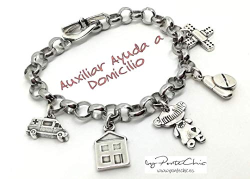 Pulsera AUXILIAR DE AYUDA EN DOMICILIO (Temática Profesiones)
