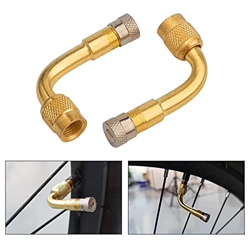 QeeFop 12Pcs Adaptador de Valvula de Bici Bicicleta Válvula Adaptador Válvula Presta a Schrader, DV AV SV Válvula de Coche Convertidor de Válvula de Inflado de Neumáticos para Compresor, Bombas