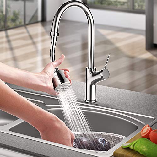 Qoosea Aireador De Grifo, Grifo Universal Dispositivo de Extensión de Rociador Filtro, 2 Modos, Boquilla de Filtro Adaptador de Malla para Cocina, Cuarto del baño