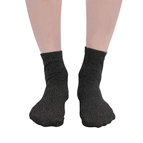 Qqmora Calcetines Conductores de electrodos para Hombres y Mujeres, Calcetines de Terapia, Mantenimiento de masajes, Calcetines de Belleza con electrodos para Dolor de Nervios y articulaciones