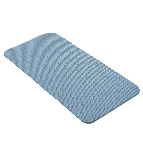 Rayen baño | Alfombra Ducha/bañera | Suave y Acolchada | Base Antideslizante | con ventosas de Alta Resistencia, Azul, Medidas: 45 x 91 cm