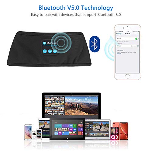 Regalos Hombre Originales Auriculares para Dormir, Bluetooth V5.0 Deportes Diadema con Ultrafinos HD Estéreo Altavoces para Musica Correr Senderismo Ideas Regalo para Papa Novio Navidad