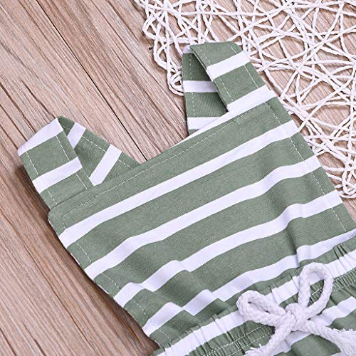 Ropa de Verano para bebés, Mameluco, Mono, Mono, Pedo, Cabestrillo sin Mangas para niños, Cintura a Rayas, Moda para bebés, niños y niñas